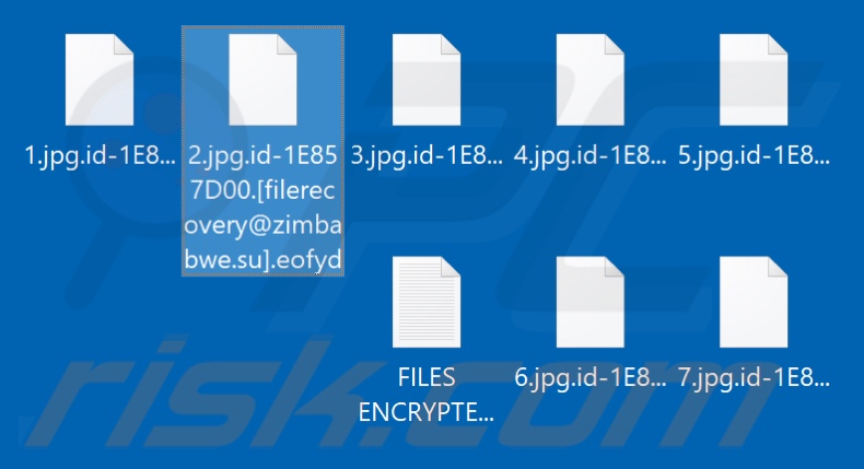 Files encrypted by Eofyd ransomware (.eofyd extension)