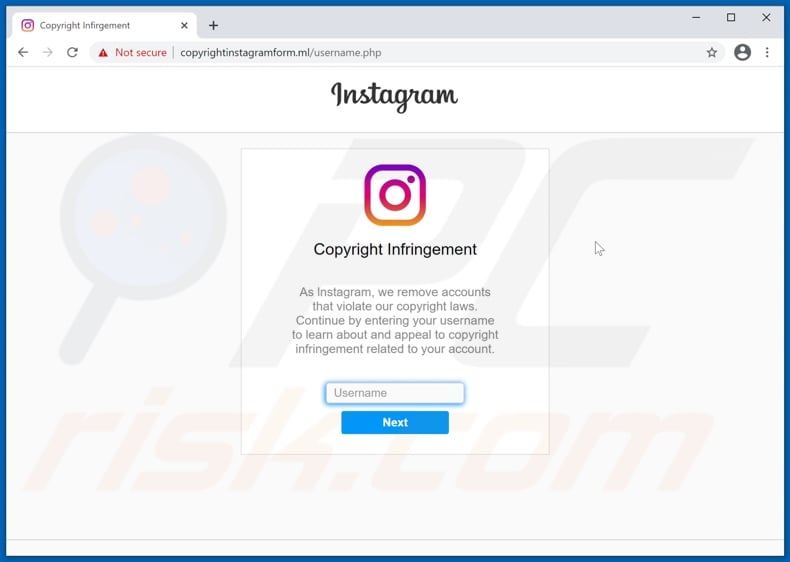 Instagram Copyright Infringement POP-UP Scam - Removal and recovery steps  (updated)