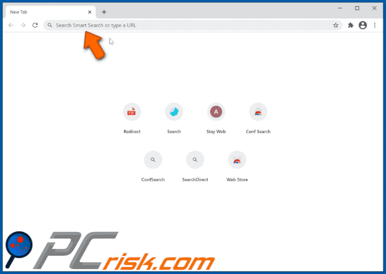 Instant Safe Web browser hijacker appearance (GIF)