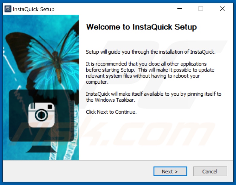 InstaQuick adware installer