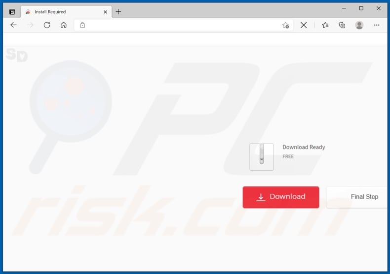 Website used to promote Newtab browser hijacker