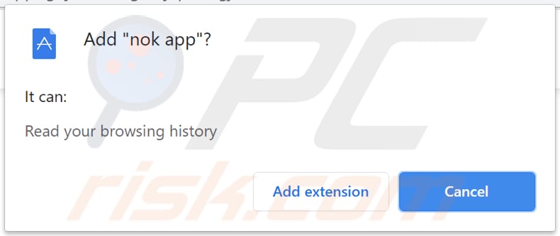 nok app browse hijacker notification