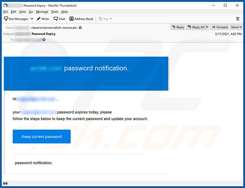 Password expires spam email (2021-03-18)