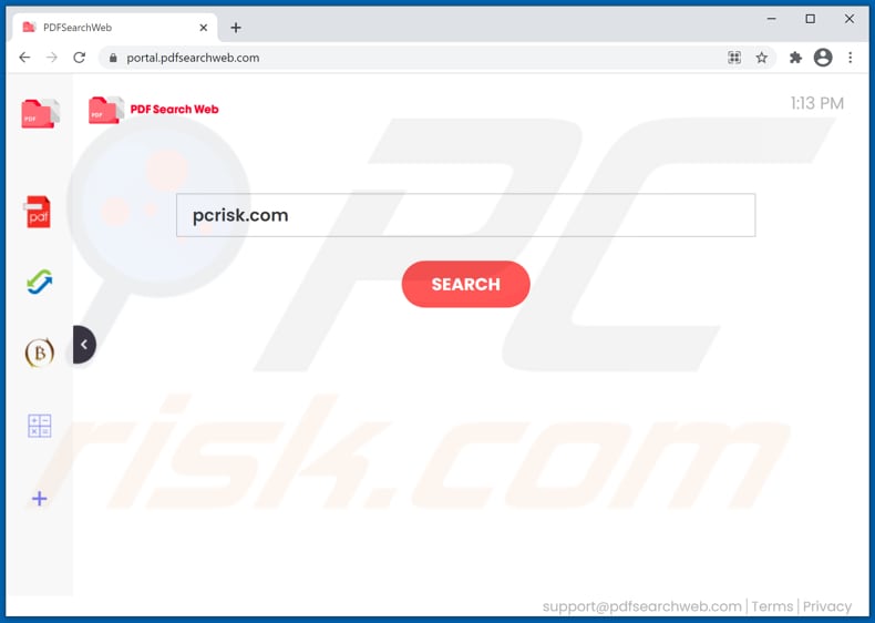 pdfsearchweb.com browser hijacker