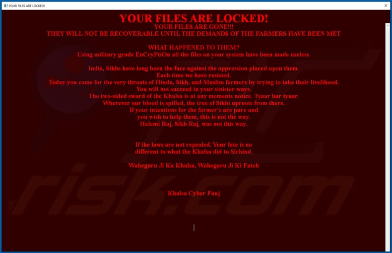 Sarbloh decrypt instructions (pop-up window)