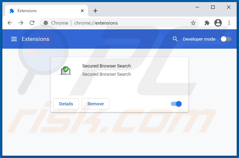 Removing securedbrowsersearch.com related Google Chrome extensions