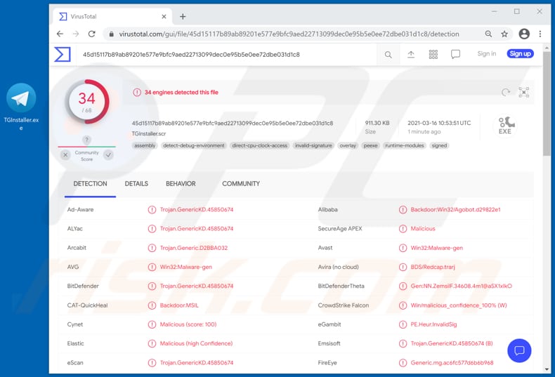 win32 malware gen avg