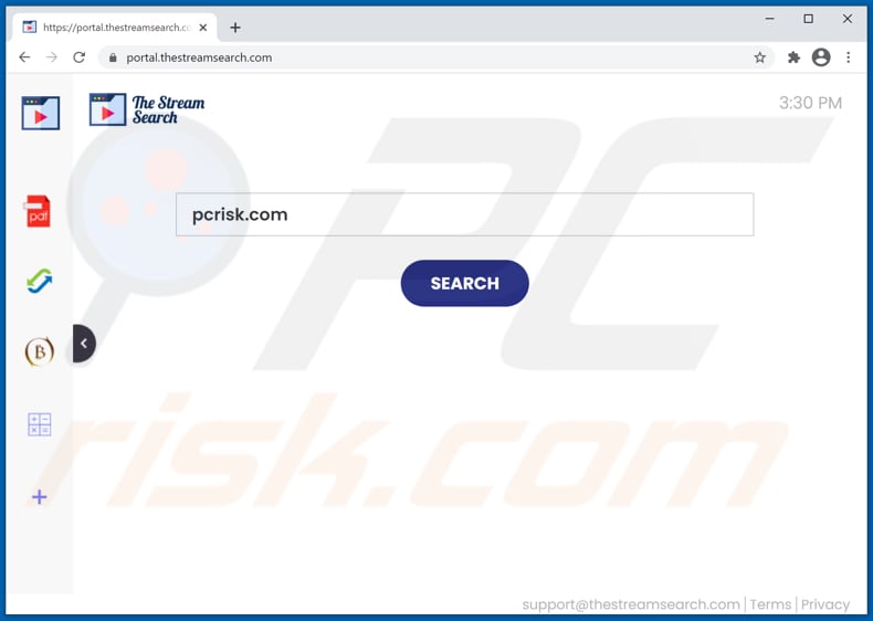 thestreamsearch.com browser hijacker