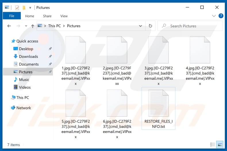 Files encrypted by VIPxxx ransomware (.VIPxxx extension)
