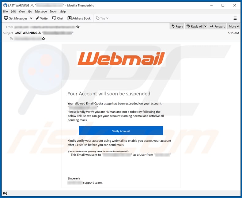 Logging into your domain email account via webmail
