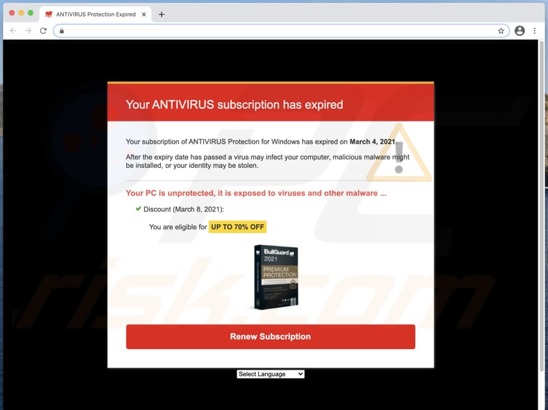 avast pro antivirus license has expired pop up