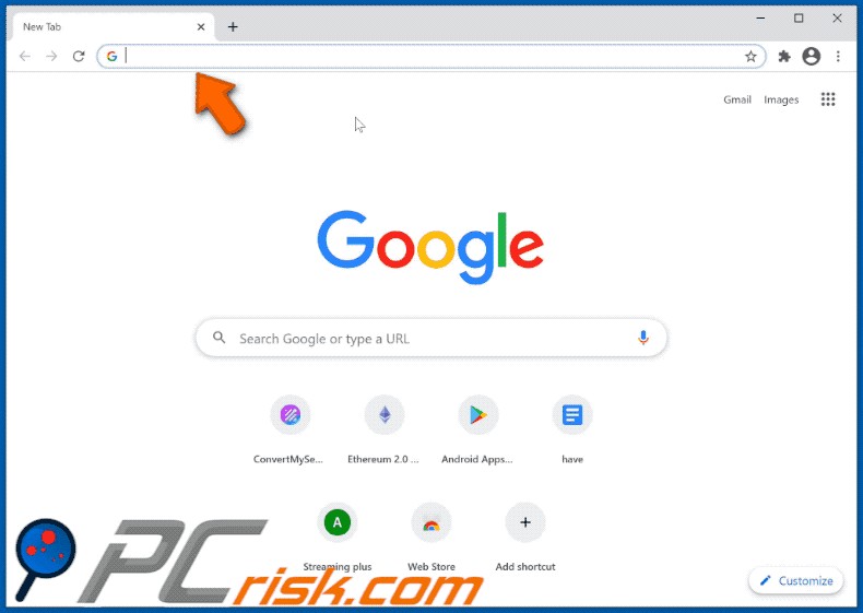 your lovely tab browser hijacker quicknewtab.com redirects to bing.com