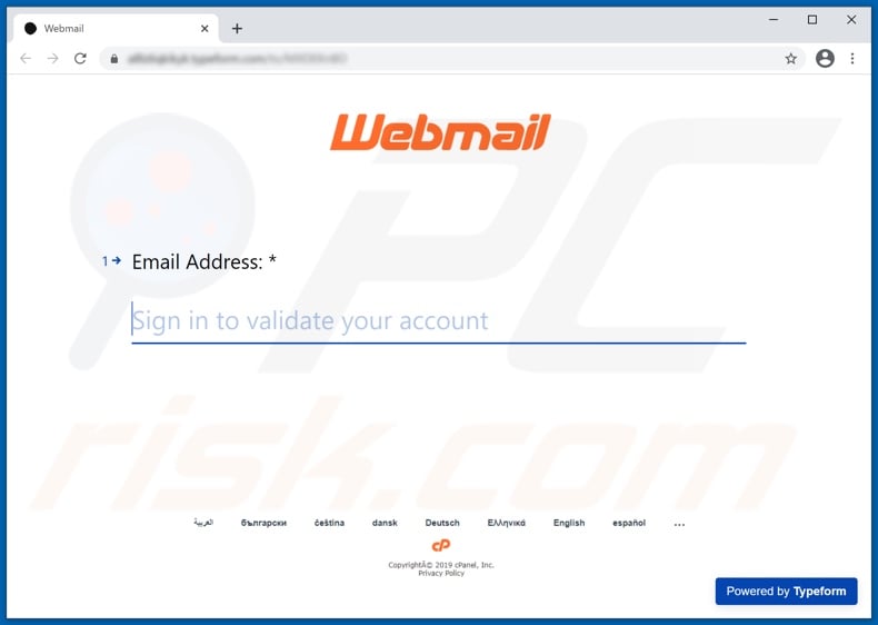 Your mailbox is full email scam promoted phishing website