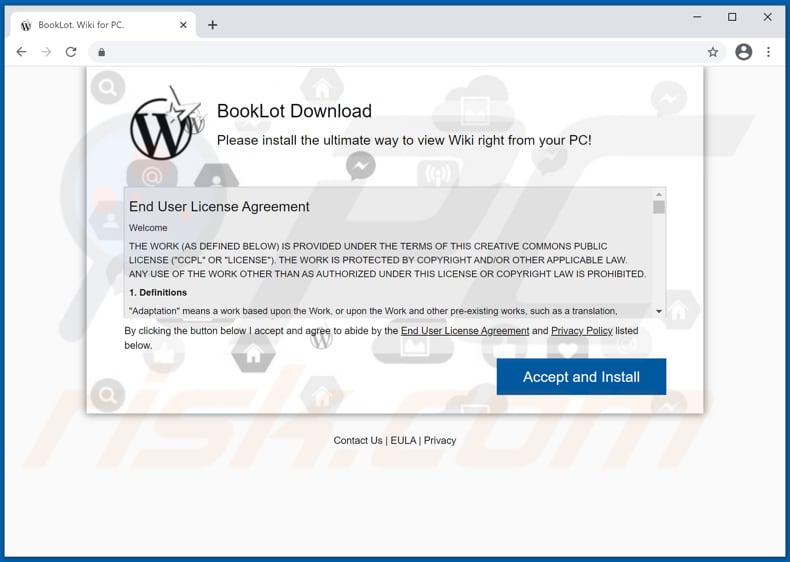 booklot adware promoter