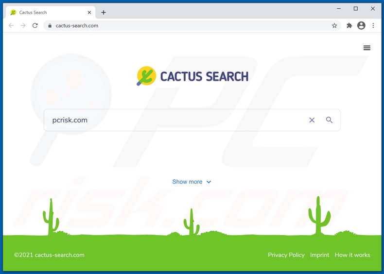 cactus-search.com browser hijacker
