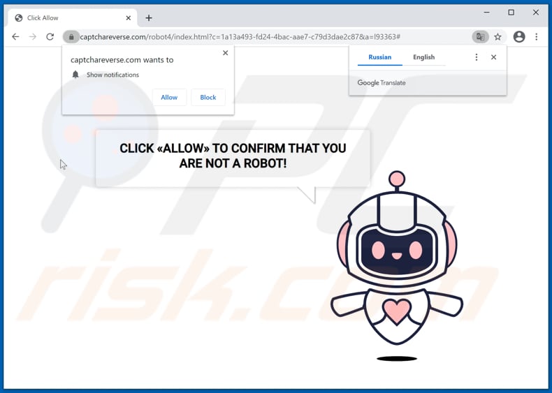 captchareverse[.]com pop-up redirects