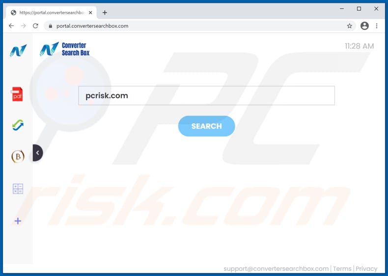 convertersearchbox.com browser hijacker