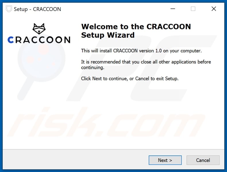 CRaccoon PUA installation setup