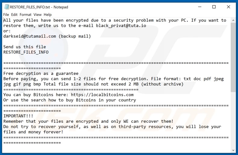 CRYSTAL decrypt instructions (RESTORE_FILES_INFO.txt)