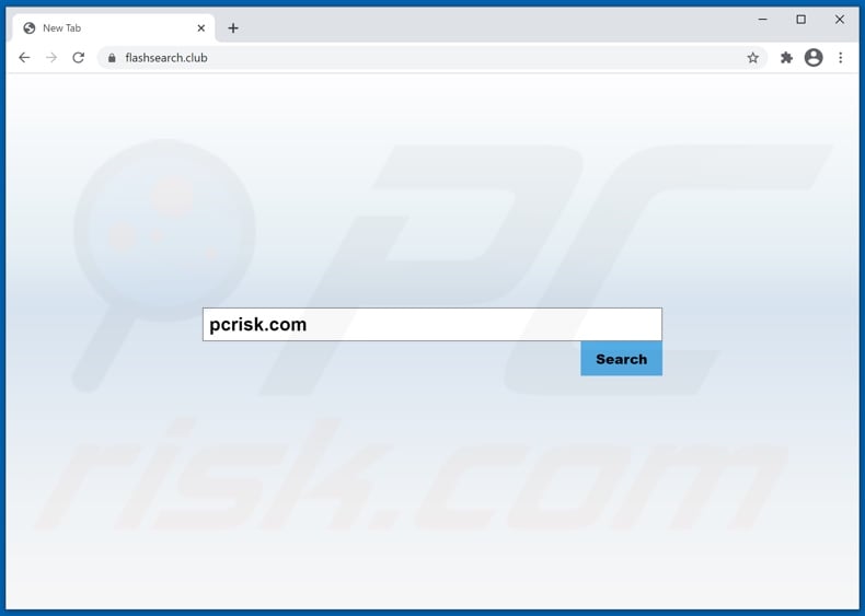 flashsearch.club browser hijacker