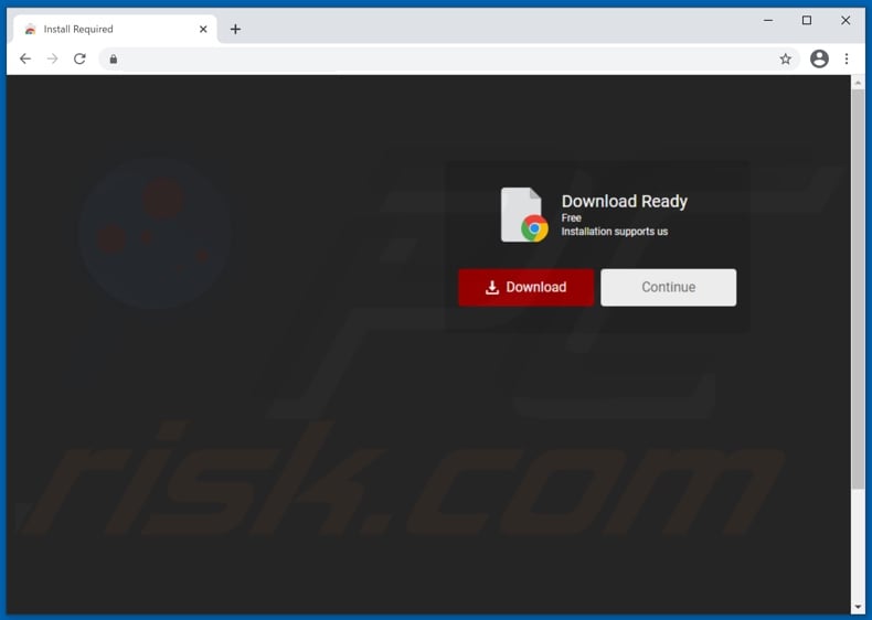 Make changes browser hijacker promoting website