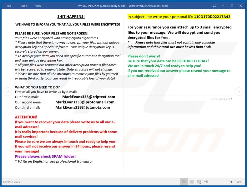 MKES decrypt instructions (#MKES_INFO#.rtf)