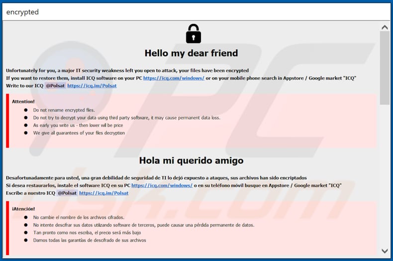 POLSAT ransomware pop-up (info.hta)