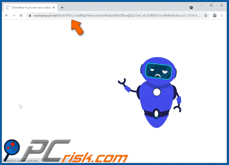 rockstartpush[.]net website appearance (GIF)