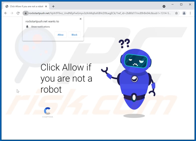 rockstartpush[.]net pop-up redirects