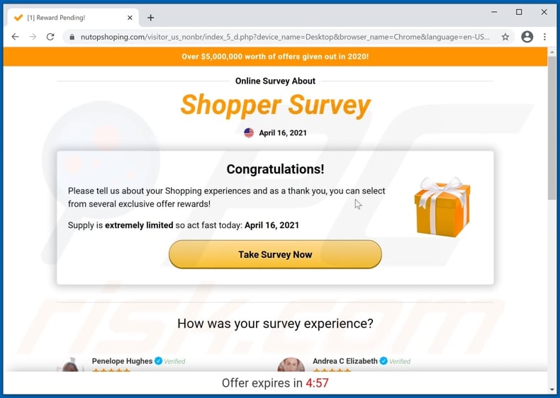 Shopper Survey scam