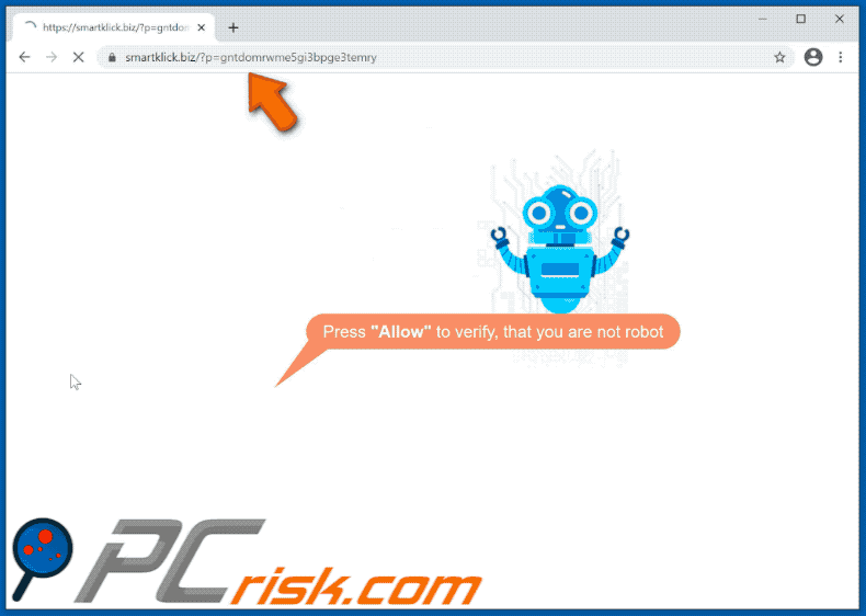 smartklick[.]biz website appearance (GIF)