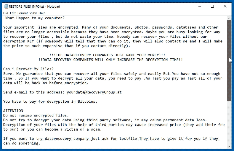 Zuadr ransomware text file RESTORE_FILES_INFO.txt (GIF)