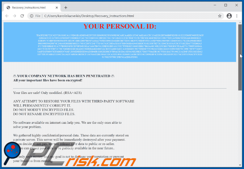 Datalock ransomware HTML file GIF (Recovery_Instructions.html)