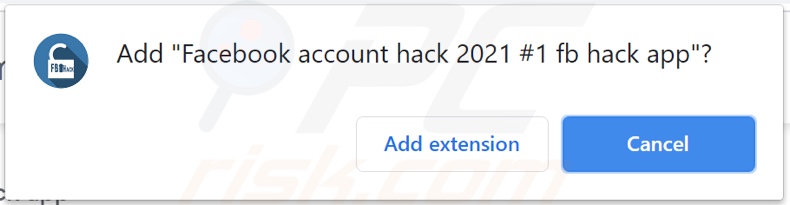 Facebook account hack 2021 #1 fb hack app adware asking to be added to Chrome