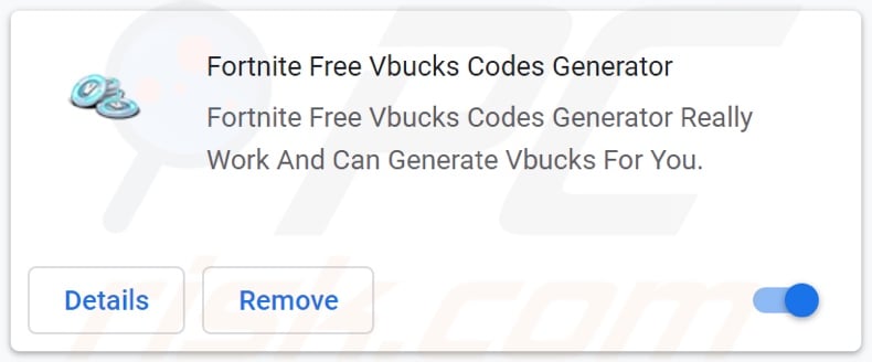 Fortnite Free Vbucks Codes Generator adware