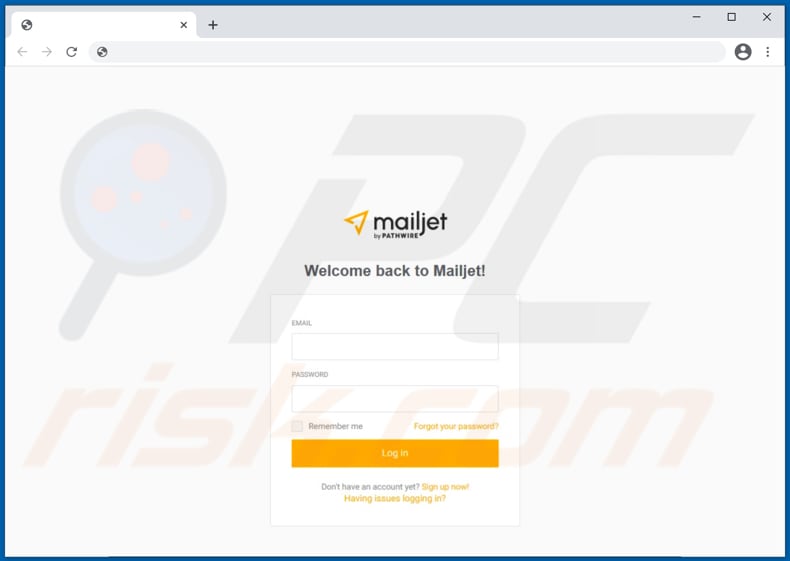 mailjet email scam fake mailjet login page