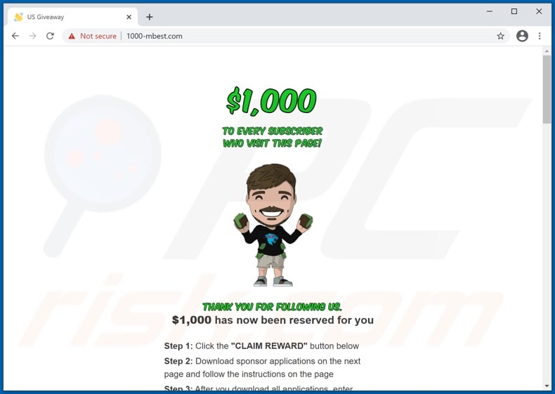 Mr Beast Giveaway POP-UP Scam - Removal and recovery steps (updated)