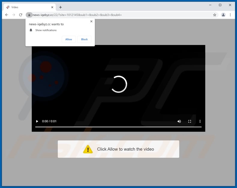 news-iqebyz[.]cc pop-up redirects