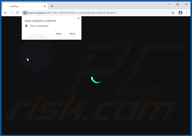 news-runytuh[.]cc pop-up redirects