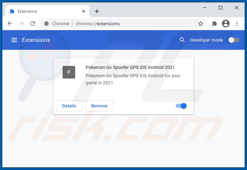 Removing Pokemon Go Spoofer GPS iOS Android 2021 ads from Google Chrome step 2