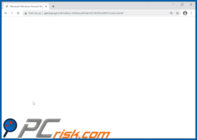 Windows Firewall Warning Alert pop-up scam (2021-05-13)