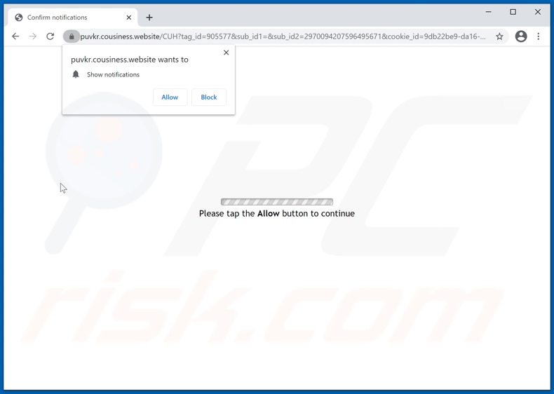 cousiness[.]website pop-up redirects