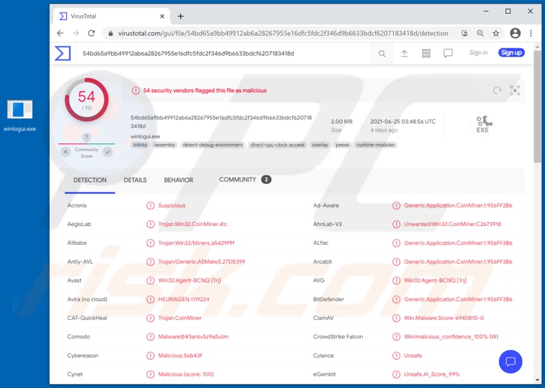 RiskWare.BitCoinMiner keeps redownloading - Resolved Malware Removal Logs - Malwarebytes Forums