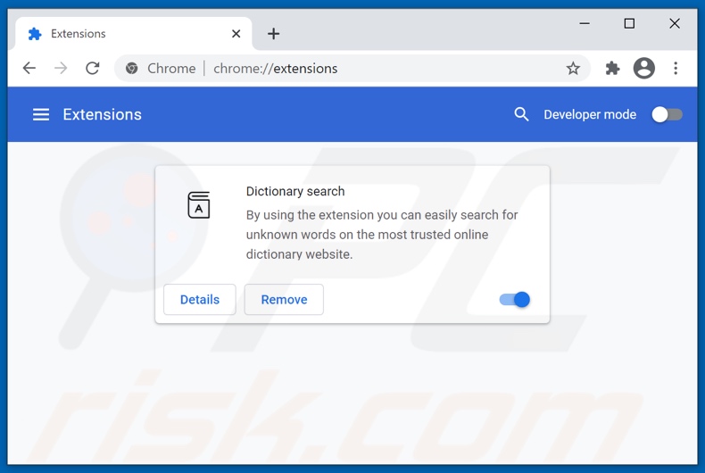 Removing togosearching.com related Google Chrome extensions