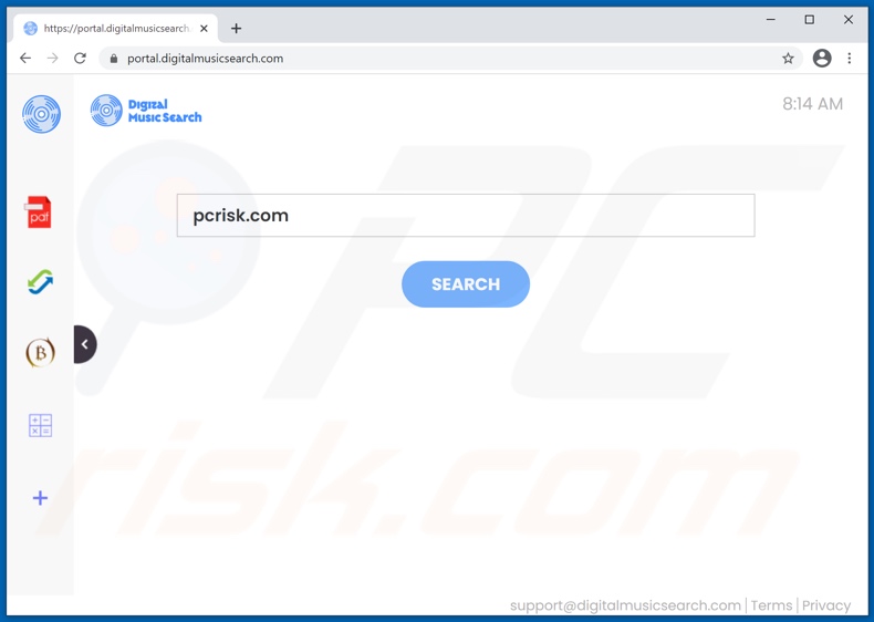 digitalmusicsearch.com browser hijacker