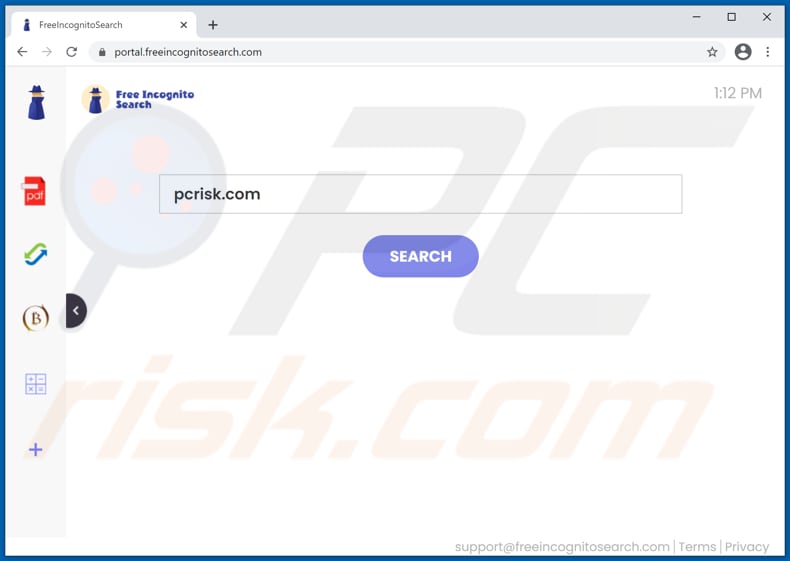 freeincognitosearch.com browser hijacker