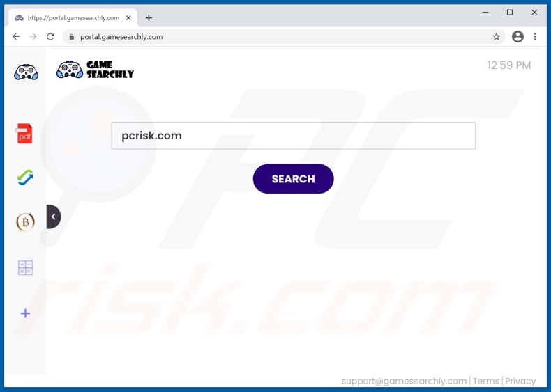 gamesearchly.com browser hijacker