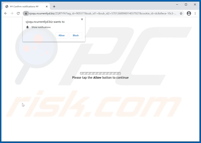 ncurrentlyd[.]biz pop-up redirects