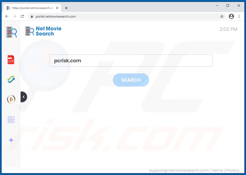 netmoviesearch.com browser hijacker