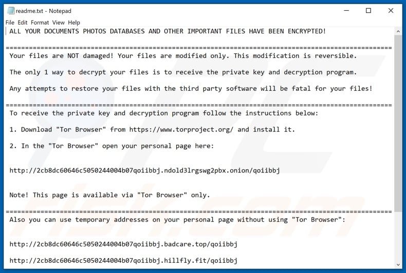 Qoiibbj decrypt instructions (readme.txt)